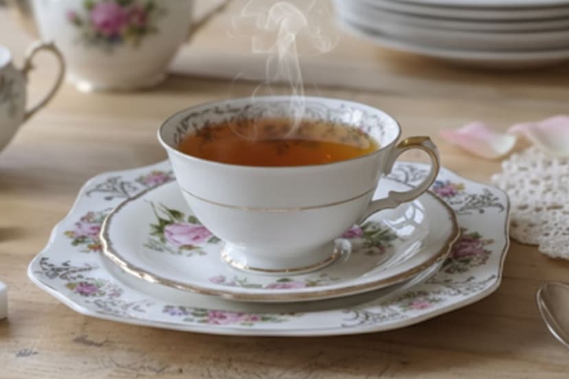 Teacup, Saucer & Tea Plate