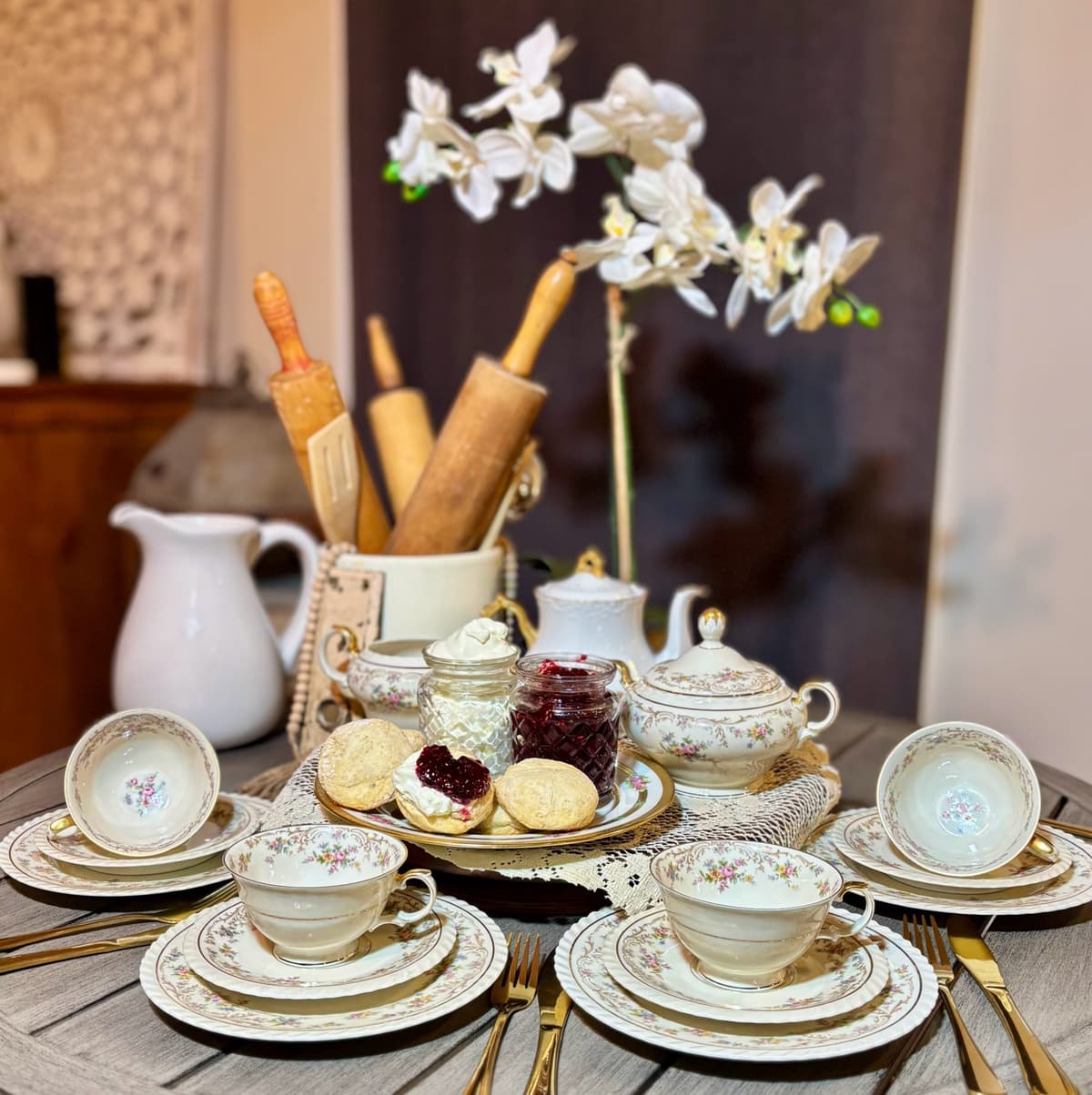 Beautiful bridal shower setup